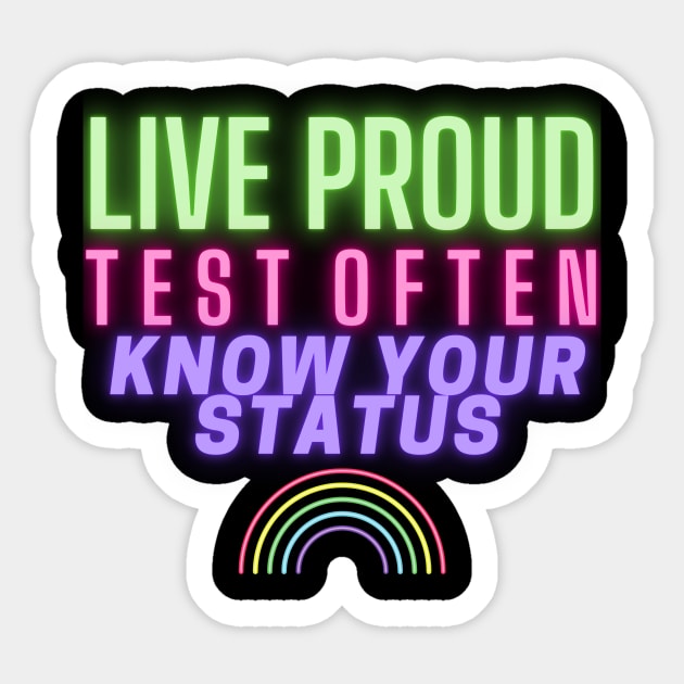 Neon Pride Sticker by PrEPNavigator